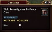 Field Investigator's Evidence Case