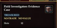 Field Investigator's Evidence Case