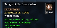 Bangle of the Rent Golem