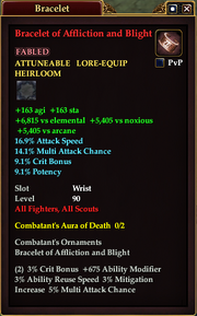 Bracelet of Affliction and Blight