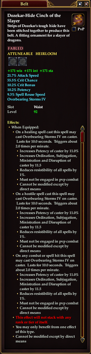 Dozekar-Hide Cinch of the Slayer