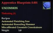 Apprentice Blueprints 0.001