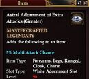 Astral Adornment of Extra Attacks (Greater)