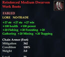 Reinforced Medium Dwarven Work Boots