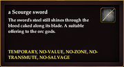 A Scourge sword