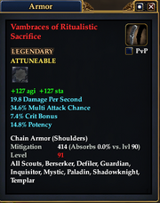 Vambraces of Ritualistic Sacrifice