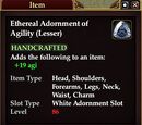 Ethereal Adornment of Agility (Lesser)