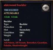 Alderwood buckler