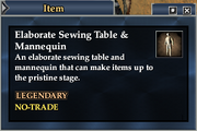 Elaborate Sewing Table & Mannequin
