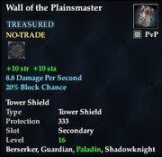 Wall of the Plainsmaster