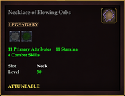 Necklace of Flowing Orbs