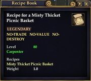 Recipe for a Misty Thicket Picnic Basket