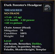 Dark Forester's Headgear