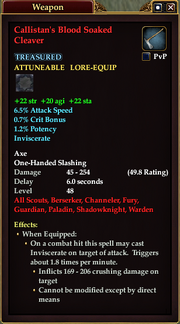 Callistan's Blood Soaked Cleaver