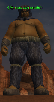 A sand giant assassin