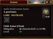Male tradesman tunic