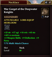 War Gorget of the Deepwater Knights