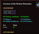 Cincture of the Broken Boundary
