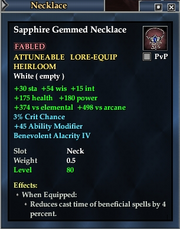 Sapphire Gemmed Necklace