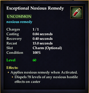 Exceptional Noxious Remedy