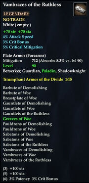 Vambraces of the Ruthless