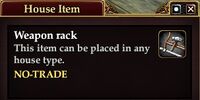 Weapon rack