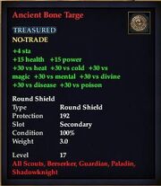 Ancient Bone Targe