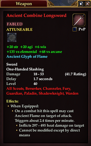 Ancient Combine Longsword