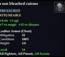 A sun bleached cuirass