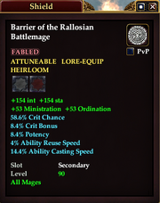 Barrier of the Rallosian Battlemage