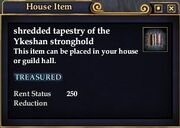 Shredded tapestry of the Ykeshan stronghold