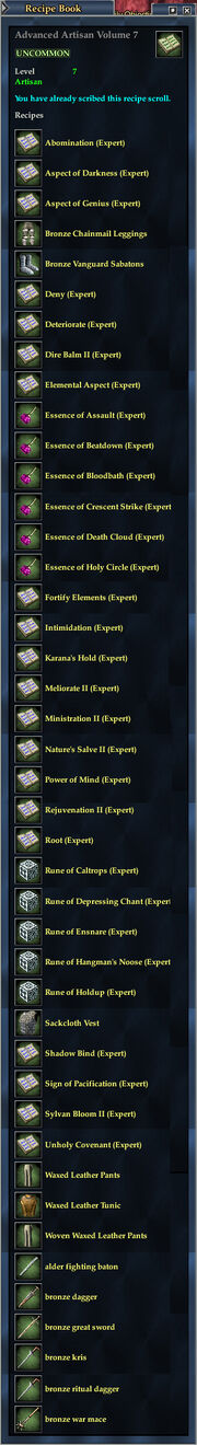 Advanced Artisan Volume 7