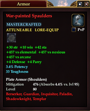 War-painted Spaulders