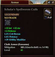 Scholar's Spellwoven Cuffs