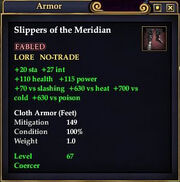Slippers of the Meridian