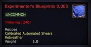 Experimenter's Blueprints 0.003