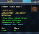 Sphinx Feather Bauble