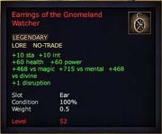 Earrings of the Gnomeland Watcher