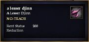 A lesser djinn (House Pet)
