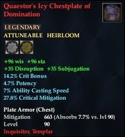 Quaestor's Icy Chestplate of Domination