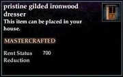 Gilded Ironwood Dresser