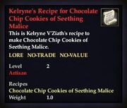 Kelryne's Recipe for Chocolate Chip Cookies of Seething Malice