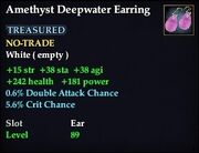 Amethyst Deepwater Earring