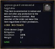 Qeynos guard ceremonial legplates