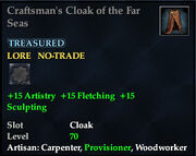Craftsmans Cloak of the Far Seas