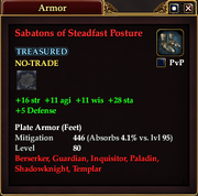 Sabatons of Steadfast Posture