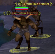 A minotaur brawler