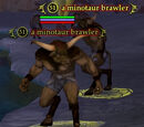 A minotaur brawler