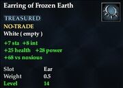 Earring of Frozen Earth