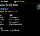 A dhalgar hound drum